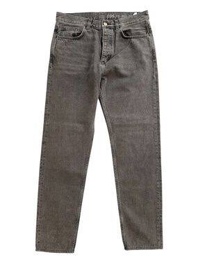 COS Jeans Mens Size 31X32 R Mid Rise Tapered Leg Button Closure Faded Grey Wash